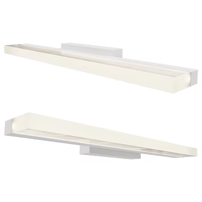 Modern White Linear Wall Sconces With Sleek Design For Interior Lighting 3d model