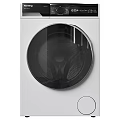 Haier Modern White Front Loading Washing Machine with Circular Door and Control Panel 3d model