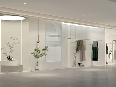 Modern Clothing Store Clothing Store Korean Department 3d model