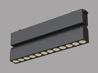 LED Downlights and Spotlights Black Linear Design Multiple Lamps Ceiling Lighting Fixture 3d model