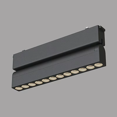 LED Downlights and Spotlights Black Linear Design Multiple Lamps Ceiling Lighting Fixture 3d model