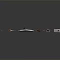 Crossbow Mechanical Crossbow Shift Bow and Arrow Shoot Far Equipment Weapons High-tech Crossbow 3d model
