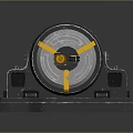 Sleek Modern Daily Use Electrical Appliance Featuring Gray Body Yellow Accents And Compact Design