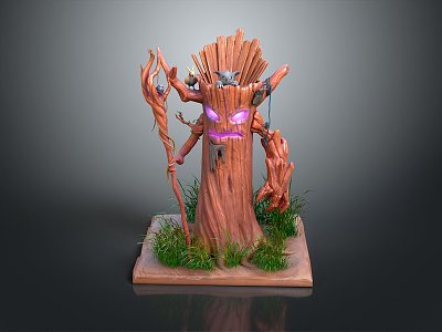 Elf Tree Demon Tree Monster Tree Man Tree Elf Monster Alien Monster 3d model