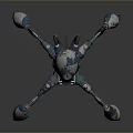 Robot Spider Robot Mecha Spider Science Fiction Spider Mechanical Spider Battery Spider Tower Defense 3d model