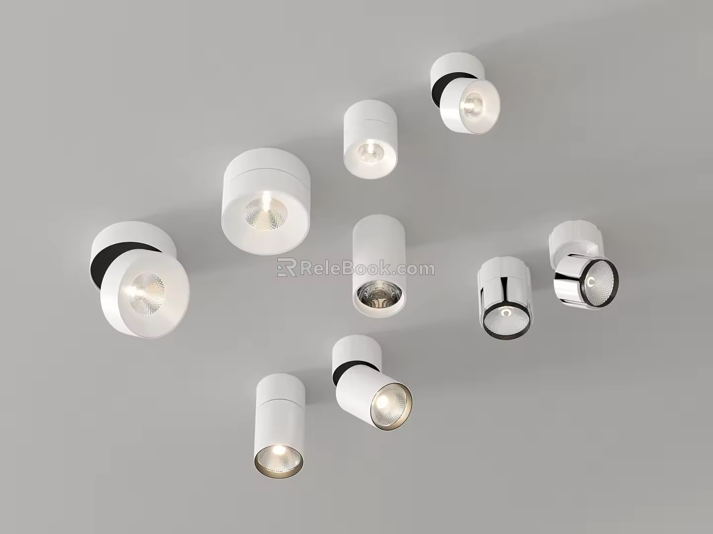 Modern downlight spotlight open downlight adjustable angle 3d model