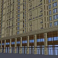 Tall Residential Building Exterior With Commercial Podium And Modern Facade Design