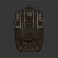 Vintage Black Steam Train Model With Gold Stripes And Retro Design