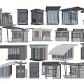 Diverse Architectural Door Window 3D Models With Various Designs And Structural Components