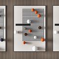 Modern decorative painting with ball decorative painting 3d model