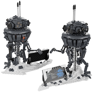 Modern Lego Star Wars Empire Detection Robot 3d model