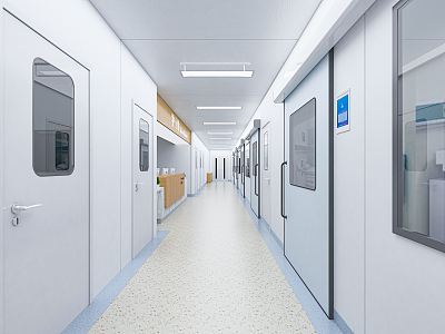 Modern Corridor Hospital Corridor 3d model