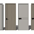 Modern Hinged Door Designs With Wooden And White Panel Finishes For Home