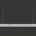 Modern Metal Chain Suspended Chandelier Long Strip Design for Contemporary Living Spaces