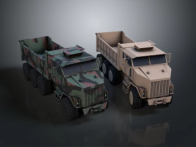 Military Truck Military Transporter Military Transporter Armed Transporter Armored Transporter 3d model