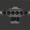 Futuristic Silver Metallic Spacecraft Component With Streamlined Design For Cosmic Exploration