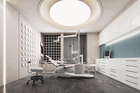 Modern Clinic Dental Clinic Dental Medical Equipment Operating Table Rest Area Dental Chair Dental Equipment Cabinet Dental Hospital 3d model