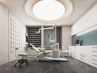 Modern Clinic Dental Clinic Dental Medical Equipment Operating Table Rest Area Dental Chair Dental Equipment Cabinet Dental Hospital 3d model