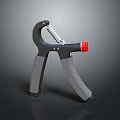 Practical Gray Body Kitchen Clip With Red Handle And Spring For Household Use