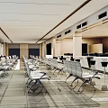 Modern Hall Office Hall Service Center Service Hall Convenience Service Hall Reception Hall Window Waiting Area 3d model