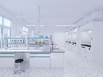 Modern laboratory through cabinet laboratory model