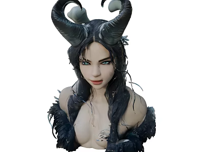 Game Role Beauty 3d model