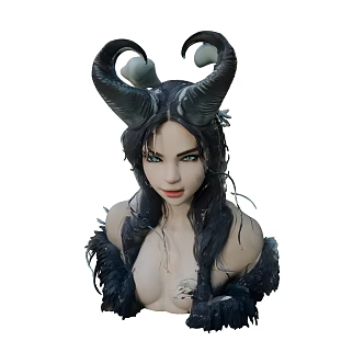 Game Role Beauty 3d model