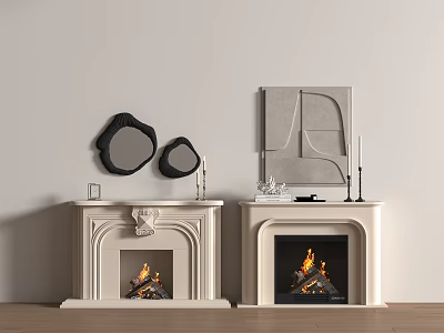 French European Fireplace 3d model
