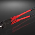 Hardware Tools Heavy Duty Bolt Cutters With Red Handles And Black Jaws