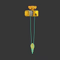 Yellow Electric Hoist With Motor Steel Cable And Lifting Hook Equipment