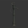 Classic Vintage Metal Garden Water Pump With Hand Operated Design For Ornamental Decoration
