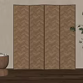 New Chinese-style screen partition 3d model