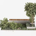 Modern Wooden Landscape Seat Design With Lush Greenery And Surrounding Trees