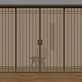 New Chinese-style sliding door Middle ancient sliding door 3d model