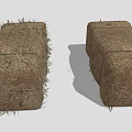 Natural Agricultural Plant Hay Bales As Essential Farm Storage And Feeding Material