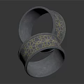 Elegant Blue Bracelets With Gold Geometric Patterns In Fine Jewelry Design