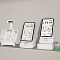 Public Self Service Terminals With Digital Displays Product Menus And QR Codes