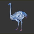 Modern Ostrich 3d model