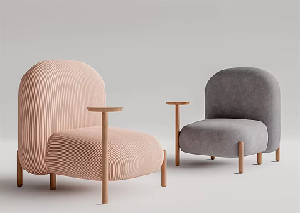 Modern Single Sofa Leisure Chair 3d model