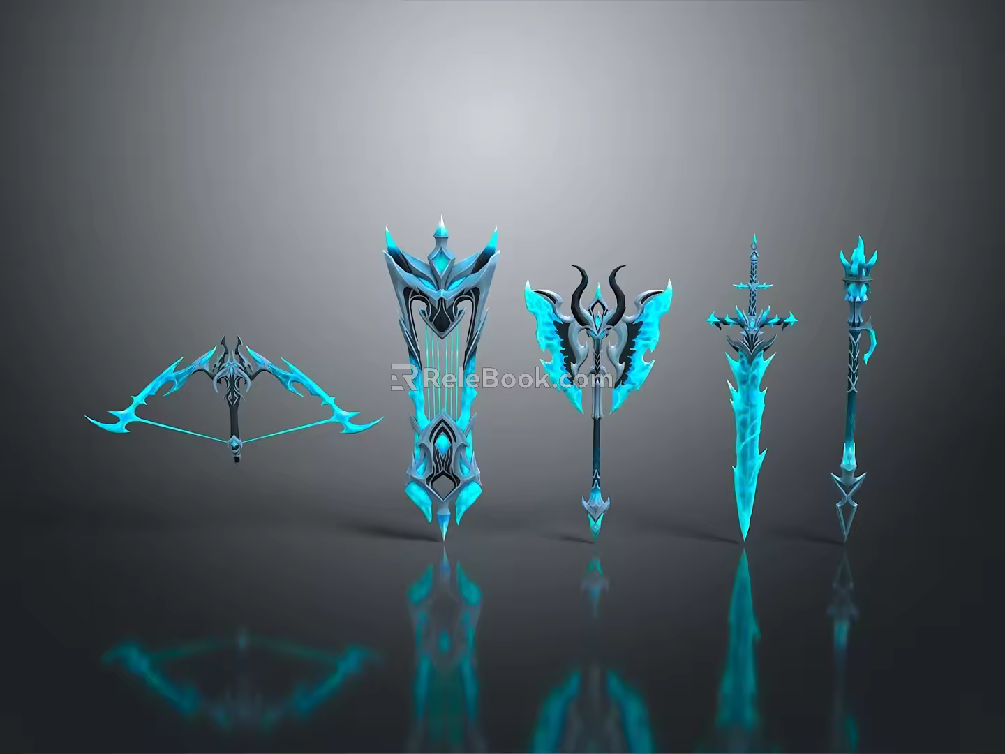 Crossbow Mechanical Crossbow Shift Bow and Arrow Shoot Far Equipment Weapons High-tech Crossbow 3d model