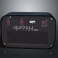 Black Electrical Power Strip With Pink Socket Icons And Good H Brand Design