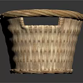 Decorative Wicker Storage Basket For Organizing Household Items With Red Lining