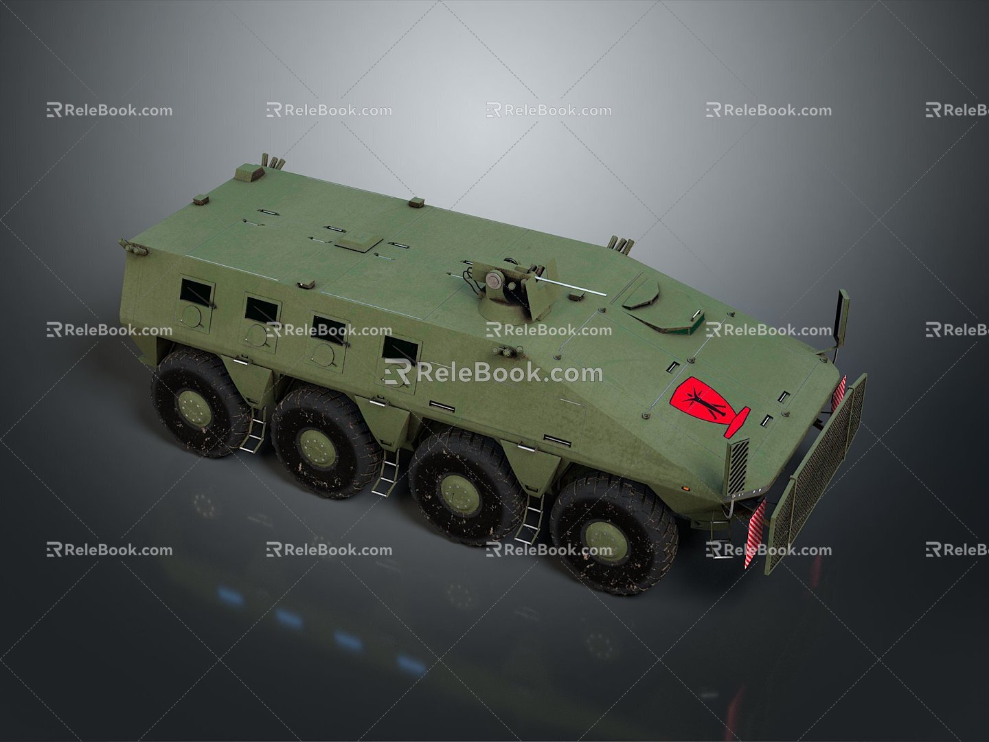 Bullet-proof Vehicle Armored Vehicle Armored Transporter Armed Jeep Armed Vehicle Armed Bullet-proof Vehicle Military Jeep 3d model