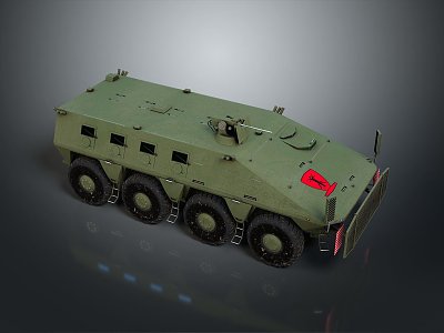 Bullet-proof Vehicle Armored Vehicle Armored Transporter Armed Jeep Armed Vehicle Armed Bullet-proof Vehicle Military Jeep 3d model