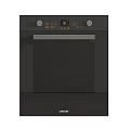Leader Black Kitchen Oven With Digital Control Panel And Modern Design 3d model
