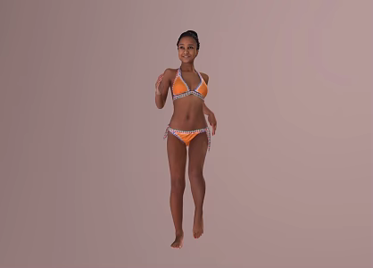 Beach Bikini Sexy Spice Girls 3d model