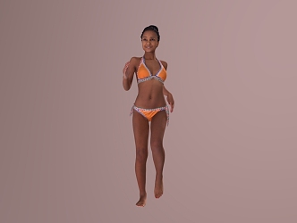 Beach Bikini Sexy Spice Girls 3d model