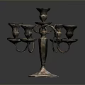 Elegant Vintage Metal Candelabra With Multiple Candle Holders For Home Decor