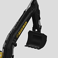 AXEMAN Tracked Functional Vehicle Featuring Yellow Black Exterior And Digging Bucket
