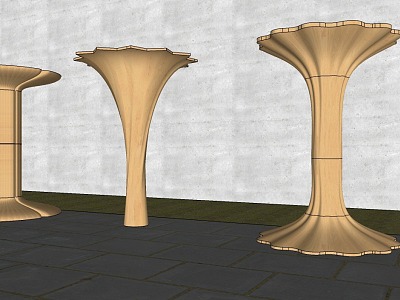 Modern Special-shaped Column Creative Column Decorative Column Package Column Modeling Column Petals Column model